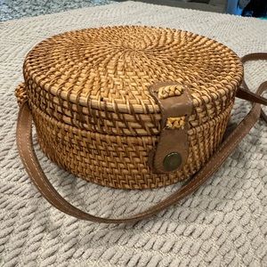 Round Rattan Bag